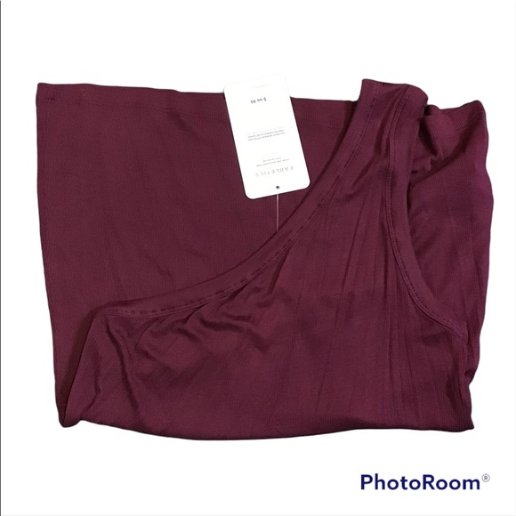 Fabletics Esme One Shoulder Tank - NWT Size Medium - Picture 4 of 6
